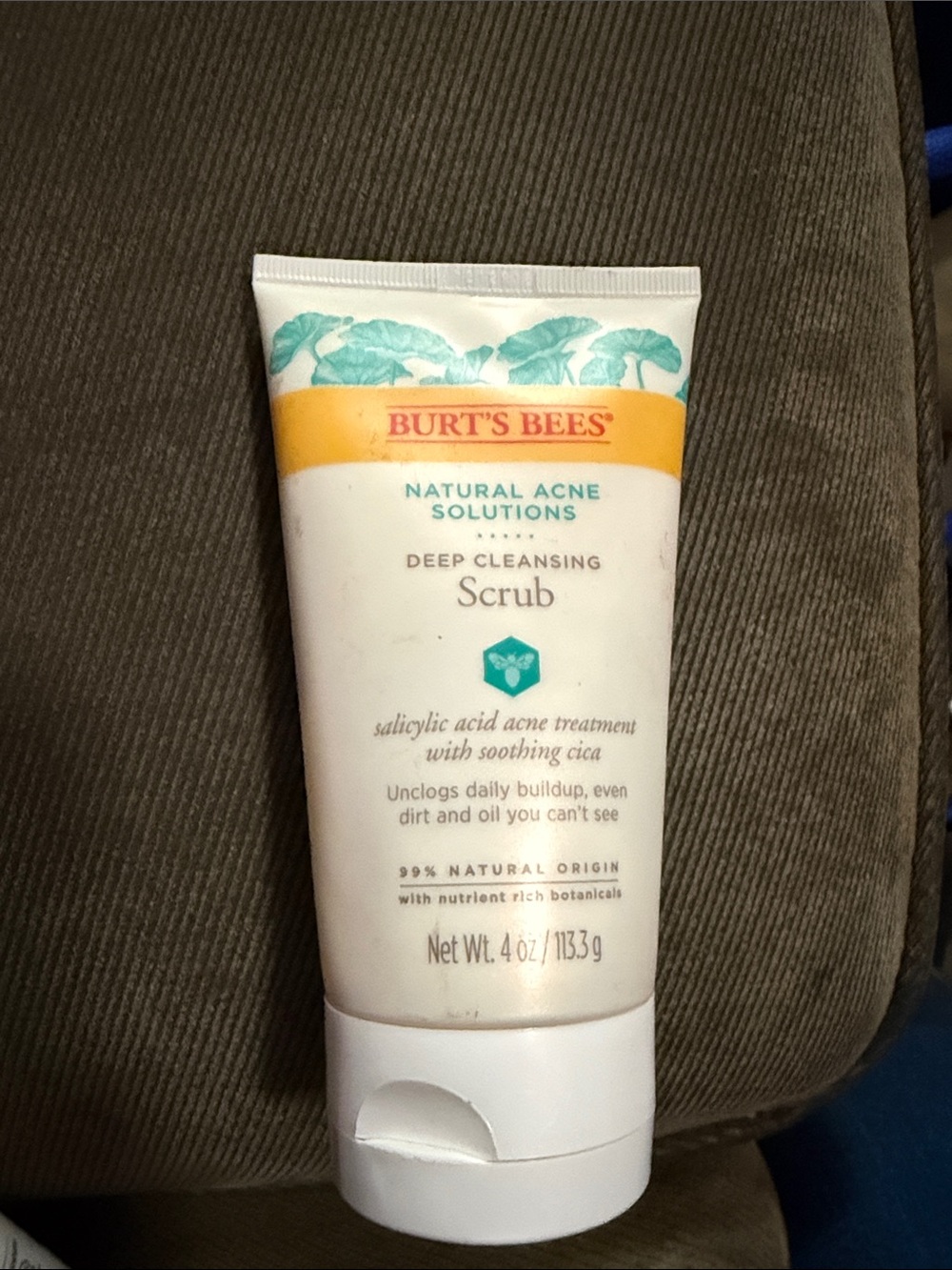 Burt's Bees Deep Cleansing Scrub - White, Yellow, Teal